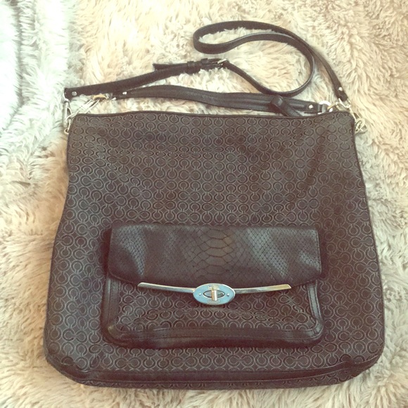 Coach Handbags - Authentic Coach Black Silver Teal Crossbody Bag